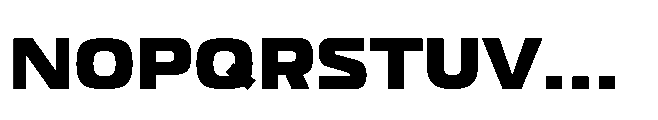 Driveform Font UPPERCASE