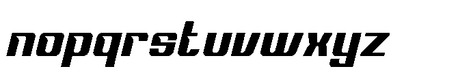 Drivery Enrich Italic Font LOWERCASE