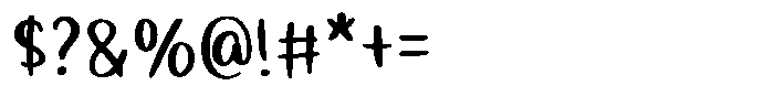 Drizzle Drop Font OTHER CHARS
