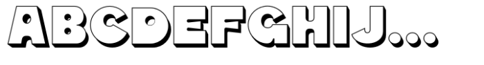 Drobei Outline Block Font UPPERCASE
