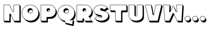 Drobei Outline Block Font UPPERCASE