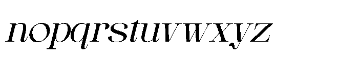 Drogel Italic Font LOWERCASE
