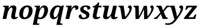 Droid Serif Pro Bold Italic Font LOWERCASE