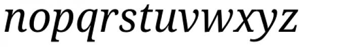 Droid Serif Pro Italic Font LOWERCASE