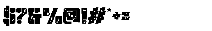 Drone Squad Four Font OTHER CHARS