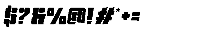 Drone Squad One Font OTHER CHARS