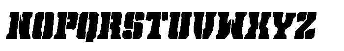 Drone Squad One Font UPPERCASE