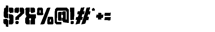 Drone Squad Regular Font OTHER CHARS