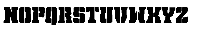 Drone Squad Three Font LOWERCASE