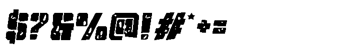 Drone Squad Two Font OTHER CHARS