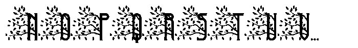 Druid Tree Font UPPERCASE
