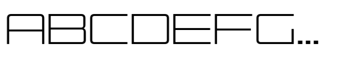 Drummer Condensed Thin Font UPPERCASE