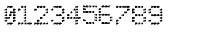 Drunken Pixel BC Slab Serif Font OTHER CHARS