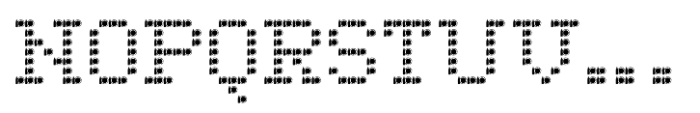 Drunken Pixel BC Slab Serif Font UPPERCASE