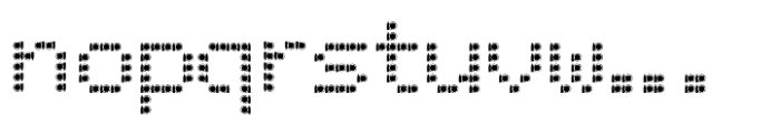 Drunken Pixel BC Slab Serif Font LOWERCASE