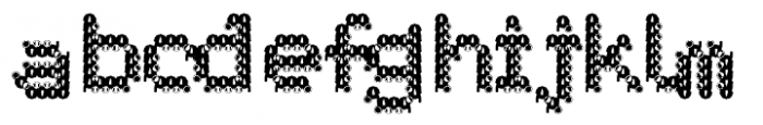 Drunken Pixel CBC Slab Serif Font LOWERCASE