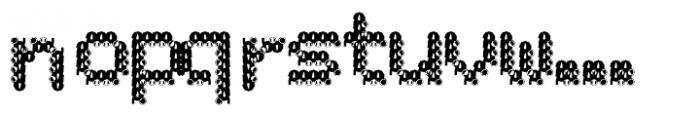 Drunken Pixel CBC Slab Serif Font LOWERCASE