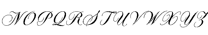 Drama Copperscript Font UPPERCASE