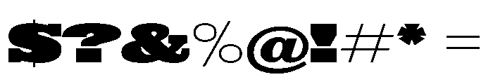 Drama Fatface Font OTHER CHARS