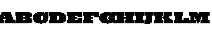 Drama Fatface Font UPPERCASE