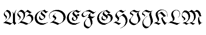 Drama Fraktur Font UPPERCASE