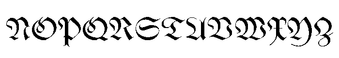 Drama Fraktur Font UPPERCASE