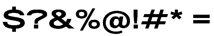 Drama Grotesque Font OTHER CHARS