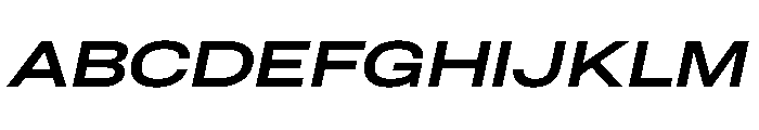 Drama GrotesqueOblique Font UPPERCASE