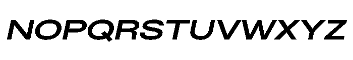 Drama GrotesqueOblique Font UPPERCASE