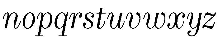Drama ScotchItalic Font LOWERCASE