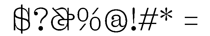 DroulersClarendonWEB Line Font OTHER CHARS