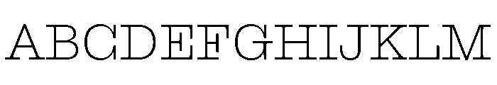 DroulersClarendonWEB Line Font UPPERCASE