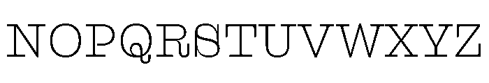 DroulersClarendonWEB Line Font UPPERCASE