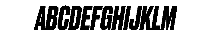 Druk Bold Italic Font UPPERCASE