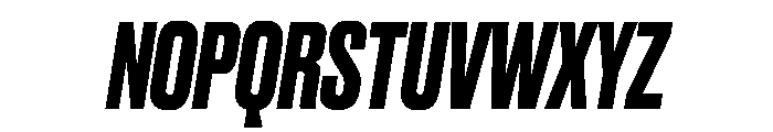 Druk Bold Italic Font UPPERCASE