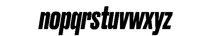 Druk Bold Italic Font LOWERCASE