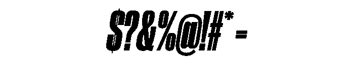 Druk Condensed Super Italic Font OTHER CHARS