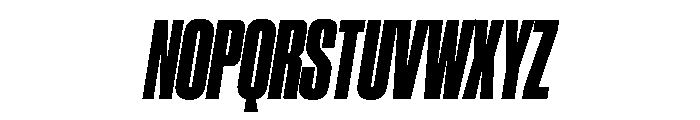 Druk Condensed Super Italic Font UPPERCASE