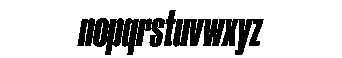 Druk Condensed Super Italic Font LOWERCASE
