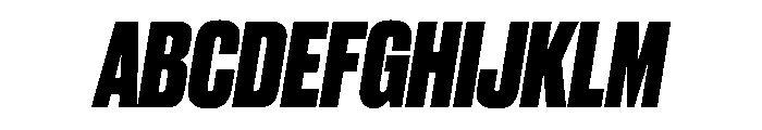 Druk Heavy Italic Font UPPERCASE