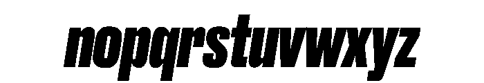 Druk Heavy Italic Font LOWERCASE