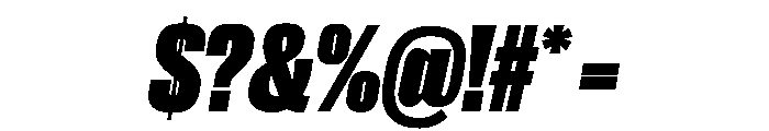 Druk Super Italic Font OTHER CHARS