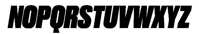 Druk Super Italic Font UPPERCASE