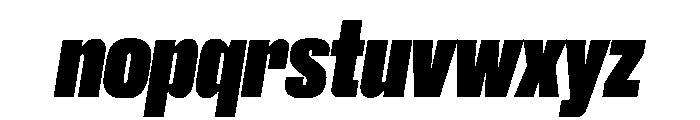 Druk Super Italic Font LOWERCASE
