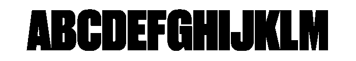 Druk Super Font UPPERCASE