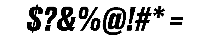 Druk Text Bold Italic Font OTHER CHARS