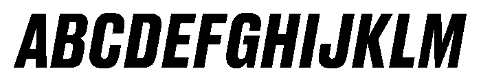 Druk Text Bold Italic Font UPPERCASE