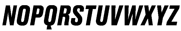 Druk Text Bold Italic Font UPPERCASE