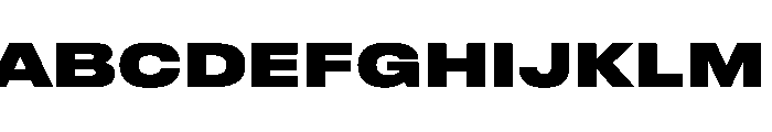 Druk Text Wide Super Font UPPERCASE