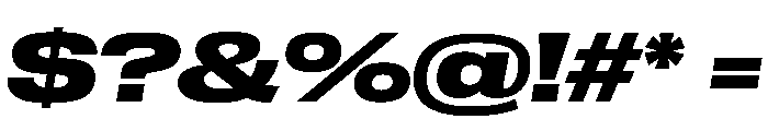 Druk Wide Bold Italic Font OTHER CHARS